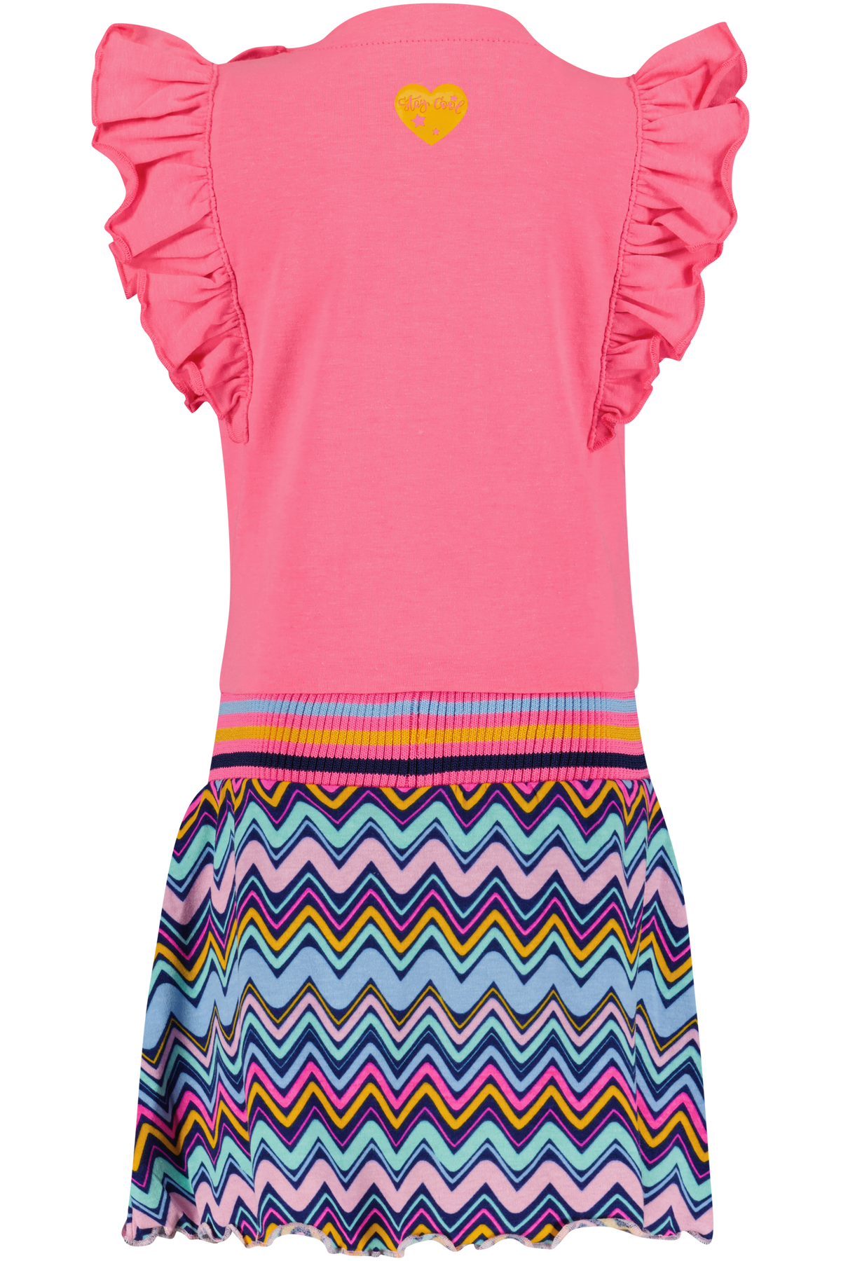 4President Jurk - Neon Pink/Zigzag AOP — detailfoto 2