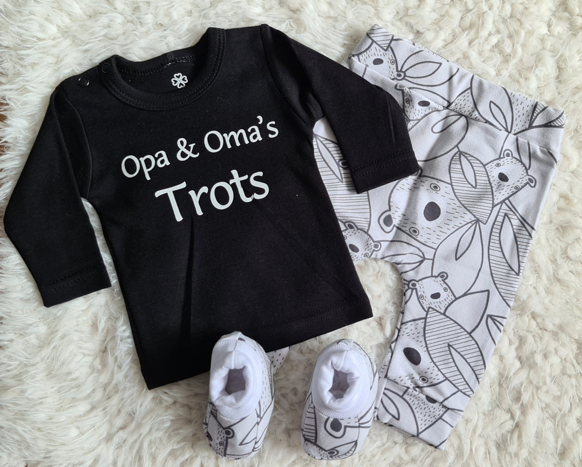 Little Jay slofjes animal collection grijs — detailfoto 2