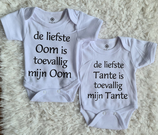 Little Jay de liefste oom is toevallig mijn oom - Zwart - Rompertje — detailfoto 2