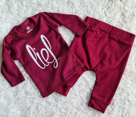 Little Jay broek burgundy — detailfoto 2