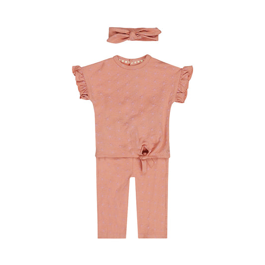 Dirkje Lichtroze Sportset — detailfoto 2