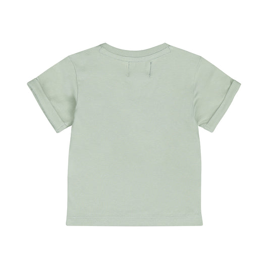 Dirkje Soft Sage T-shirt — detailfoto 2