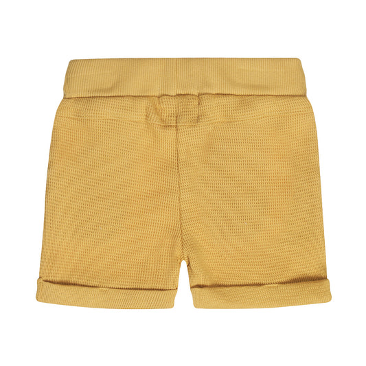 Dirkje Camel Korte Broek — detailfoto 2