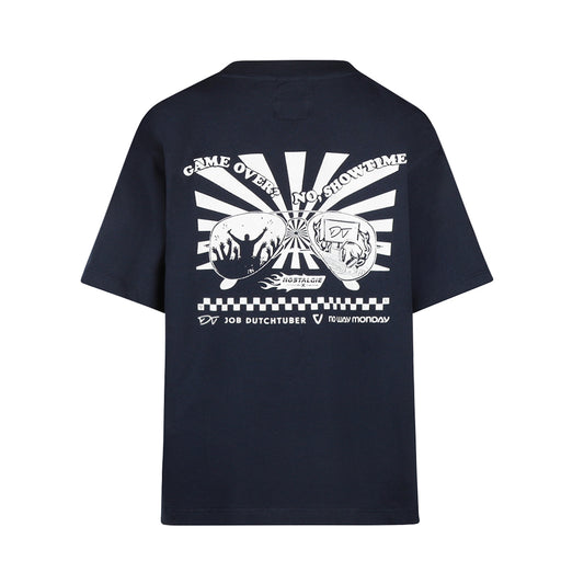 No Way Monday Dressblues Fitloos T-shirt — detailfoto 4