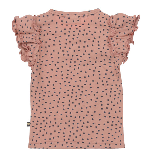 Dirkje Old Pink Soft T-shirt — detailfoto 2