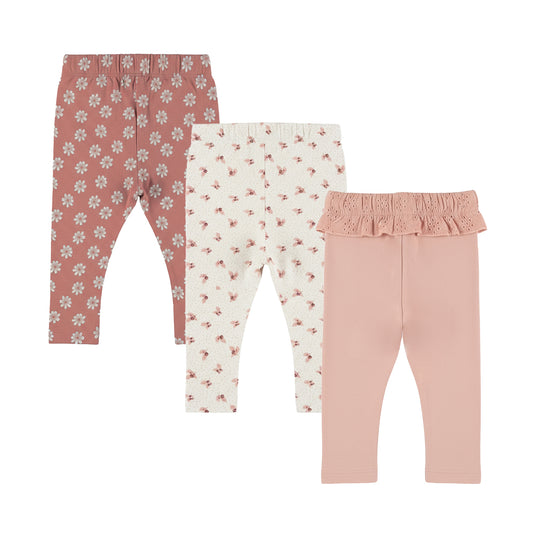 Dirkje Meisjes Legging 3-pack - Misty rose — detailfoto 2