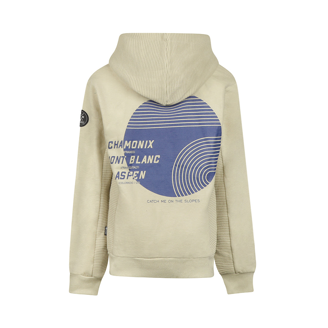 No Way Monday Jongens Hoodie - Eucalyptus — detailfoto 2