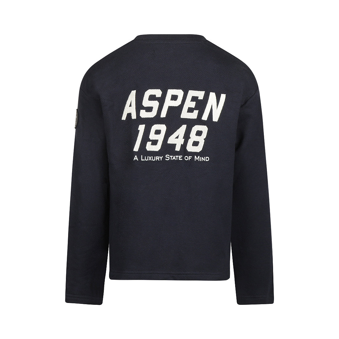 No Way Monday Jongens Longsleeve - Navy — detailfoto 2