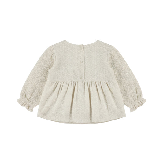 Dirkje Meisjes Blouse - Antique white — detailfoto 2