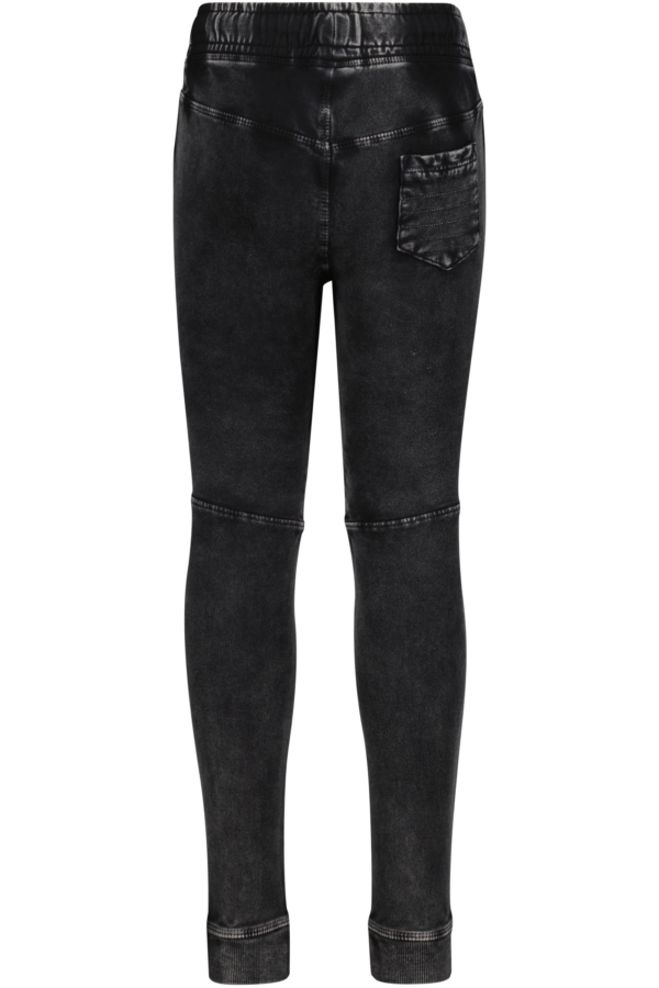 4president acid washed pants black