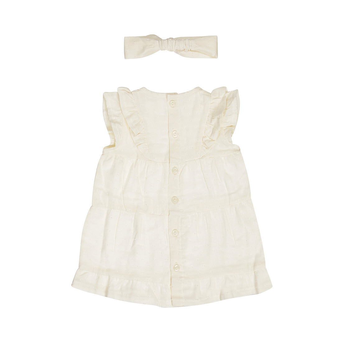 Dirkje off white zomerset - jurk met haarbandje