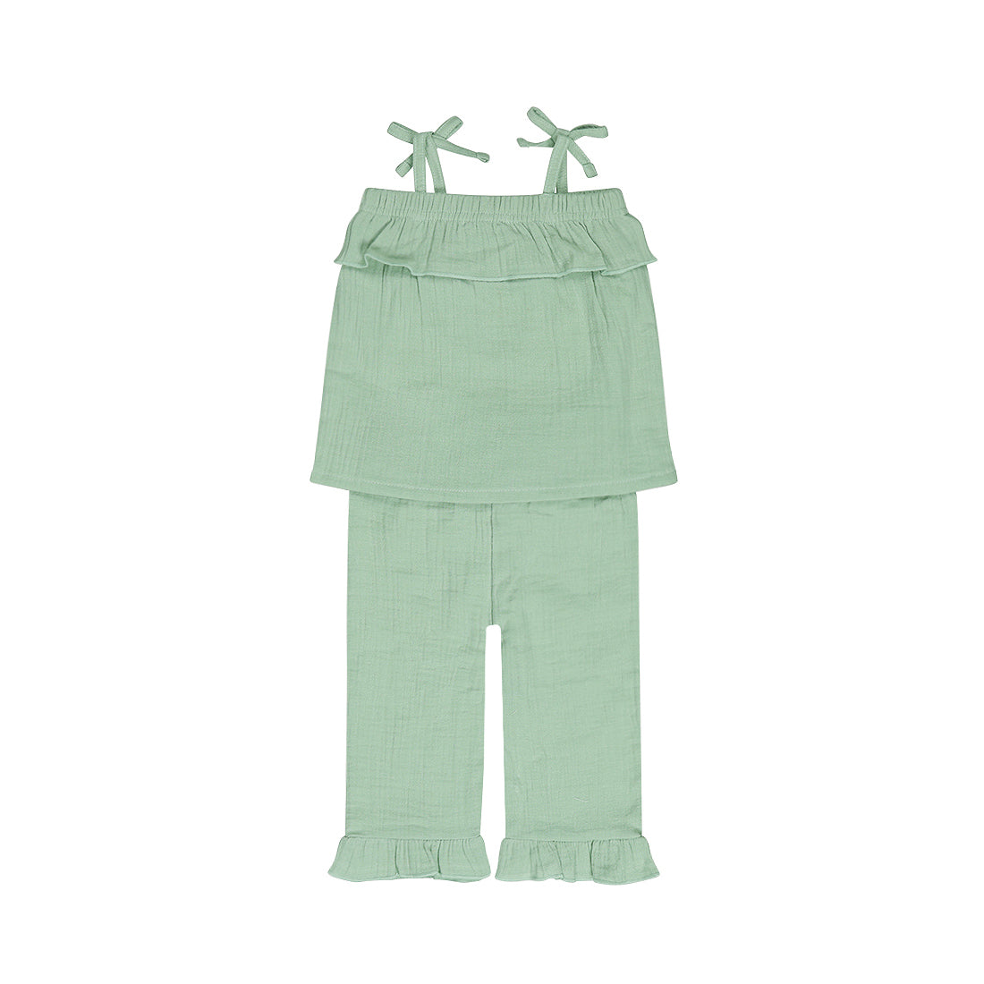 Dirkje aqua green kleding set - top en broek