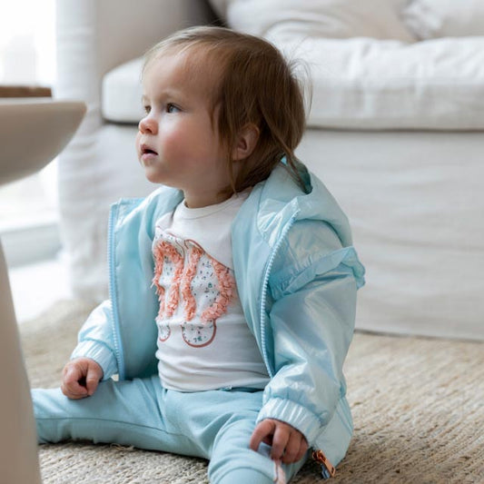 Dirkje smokey aqua lange broek