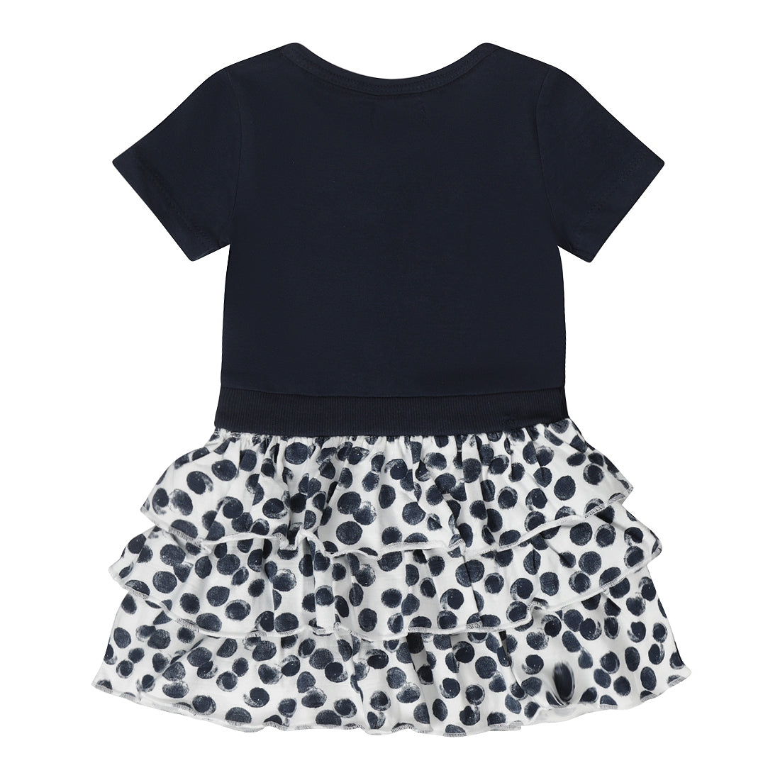 Dirkje tres bien navy baby set - jurk en haarbandje