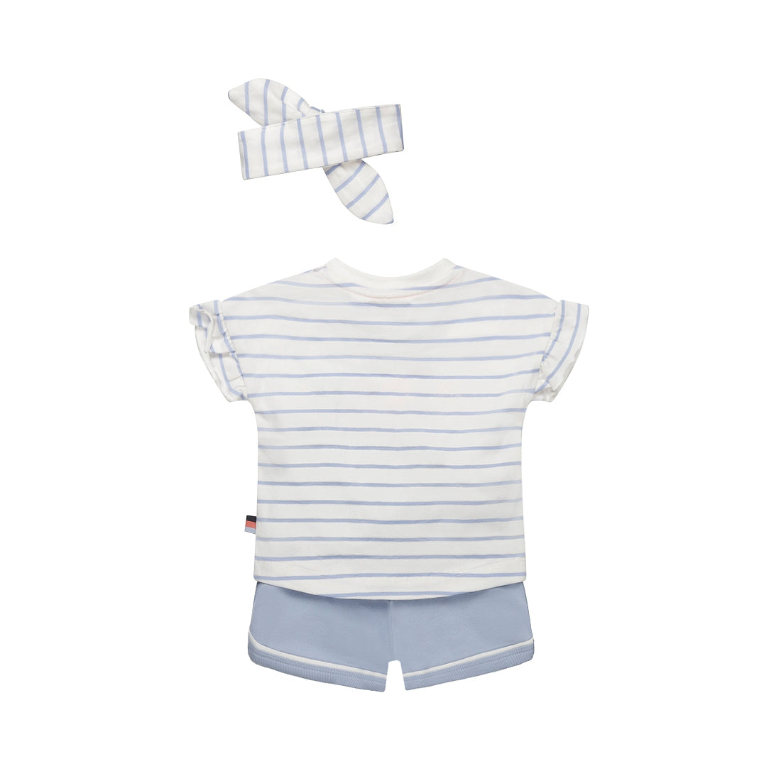 Dirkje Bisou baby set - korte broek, t-shirt en haarbandje