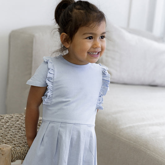 Dirkje sweet light blue jurk