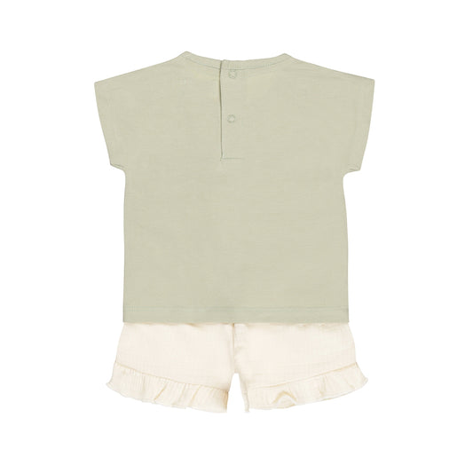 Dirkje grow with the flow baby set - korte broek en t-shirt