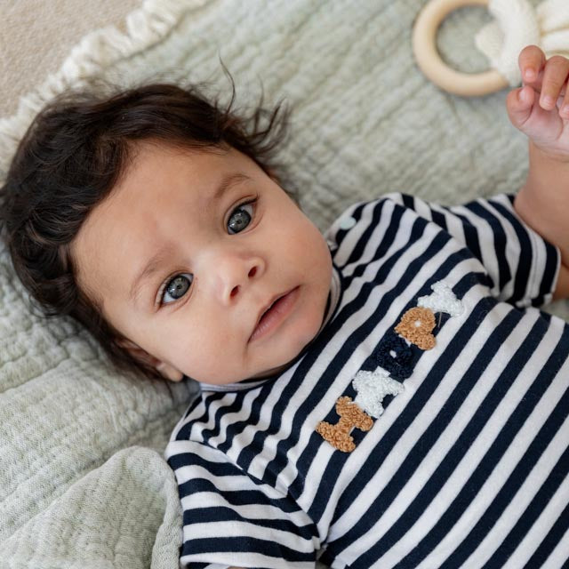 Dirkje navy happy baby set - t-shirt en korte broek