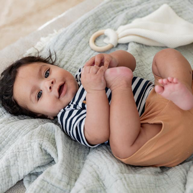 Dirkje navy happy baby set - t-shirt en korte broek