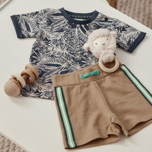 Dirkje surf vibes baby set - t-shirt en korte broek