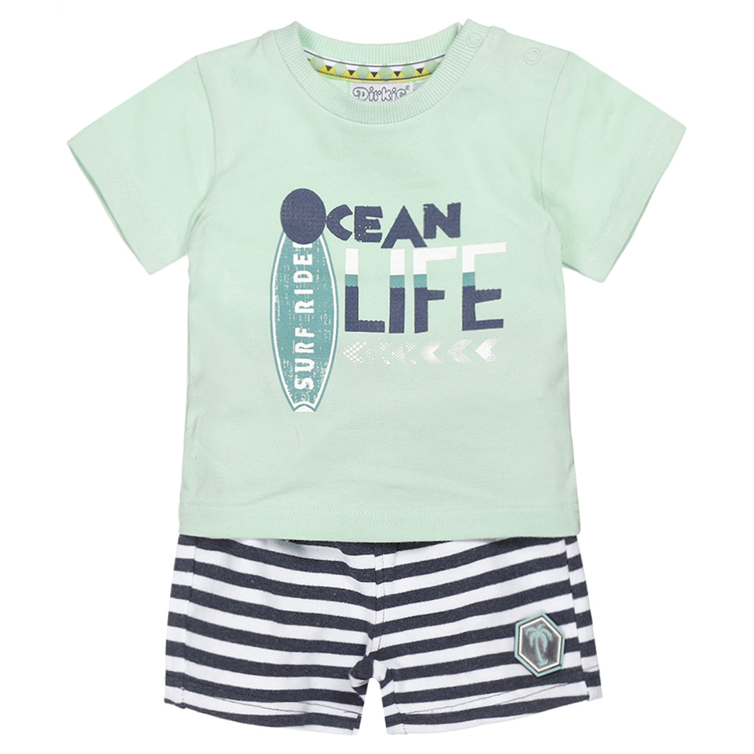 Dirkje ocean life baby set – t-shirt en korte broek
