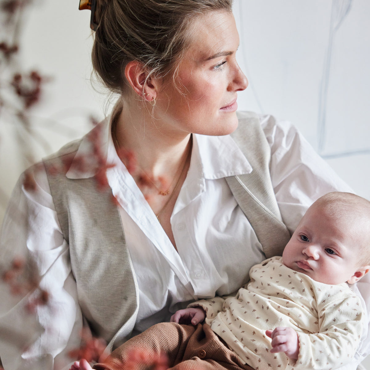 Dirkje baby shirtje blaadjes