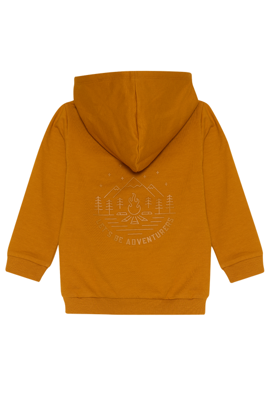 4President Jongens Hoodie Borre - Okergeel — detailfoto 2