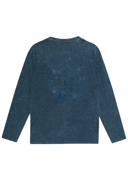 4President Jongens Longsleeve Noud - Blauw — detailfoto 2