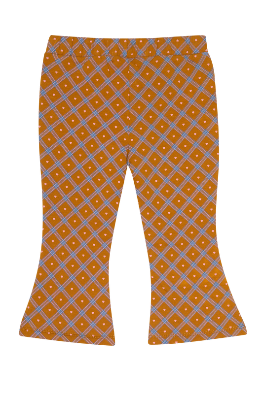 4President Meisjes Broek Bloem - Okerbruin — detailfoto 2