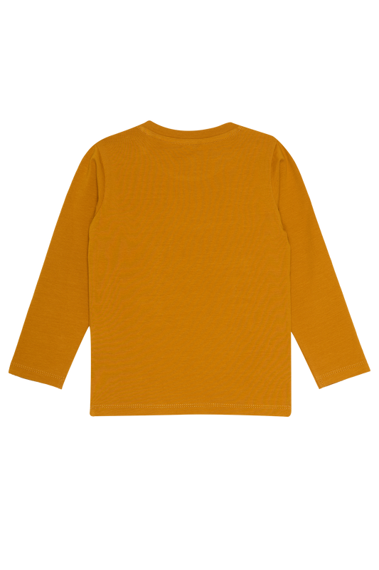4President Meisjes Longsleeve Bibi - Okergeel — detailfoto 2