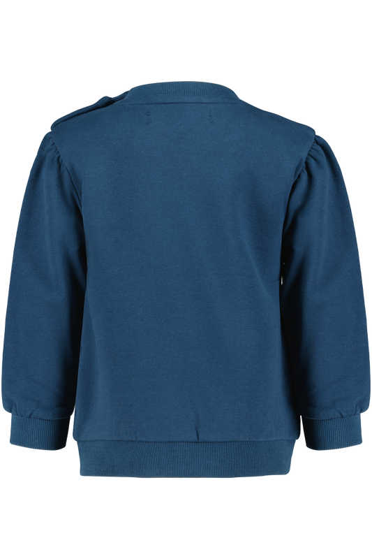 4President Meisjes Sweater Kate - Blue Wing Teal — detailfoto 2