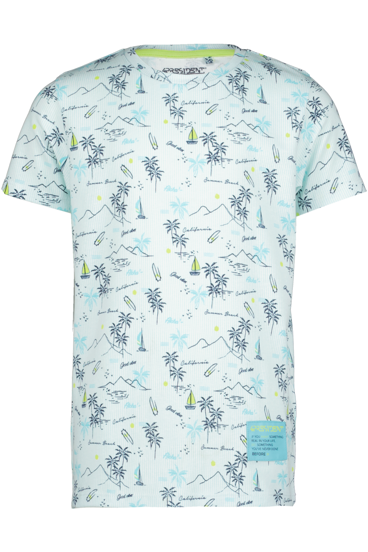 4President Jongens T-shirt - Palm Trees AOP