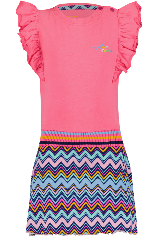 4President Jurk - Neon Pink/Zigzag AOP