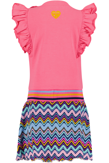 4President Jurk - Neon Pink/Zigzag AOP — detailfoto 2