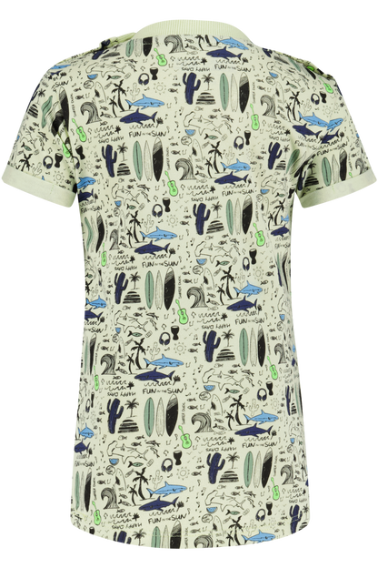 4President T-shirt - Surf AOP — detailfoto 2