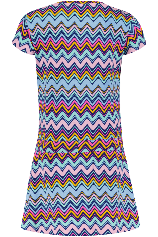 4President Meisjes Jurk - Zigzag AOP — detailfoto 2