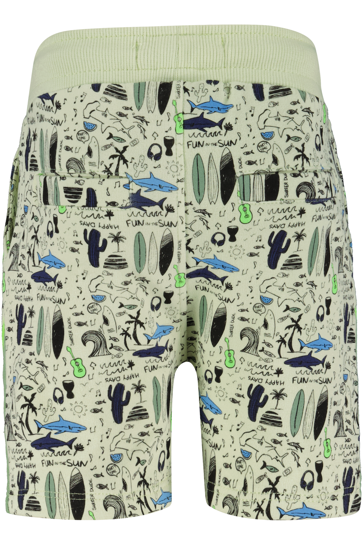 4President Jongens Short - Surf green AOP — detailfoto 2