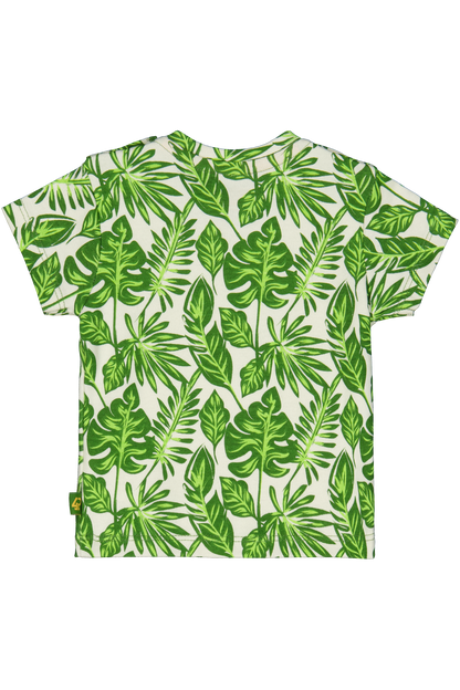4President T-shirt - Tropic Leafs AOP — detailfoto 2