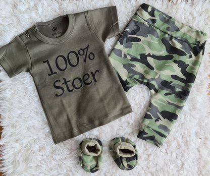 Little Jay slofjes camo groen — detailfoto 4