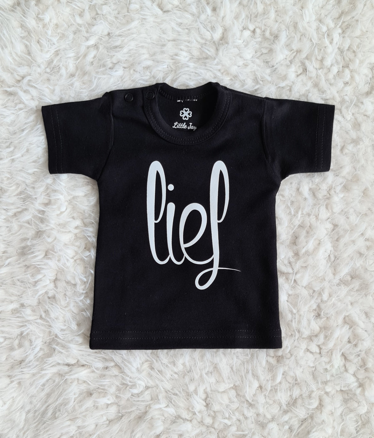 Little Jay lief - Zwart - T-shirt korte mouw