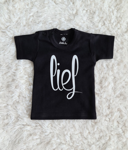 Little Jay lief - Zwart - T-shirt korte mouw