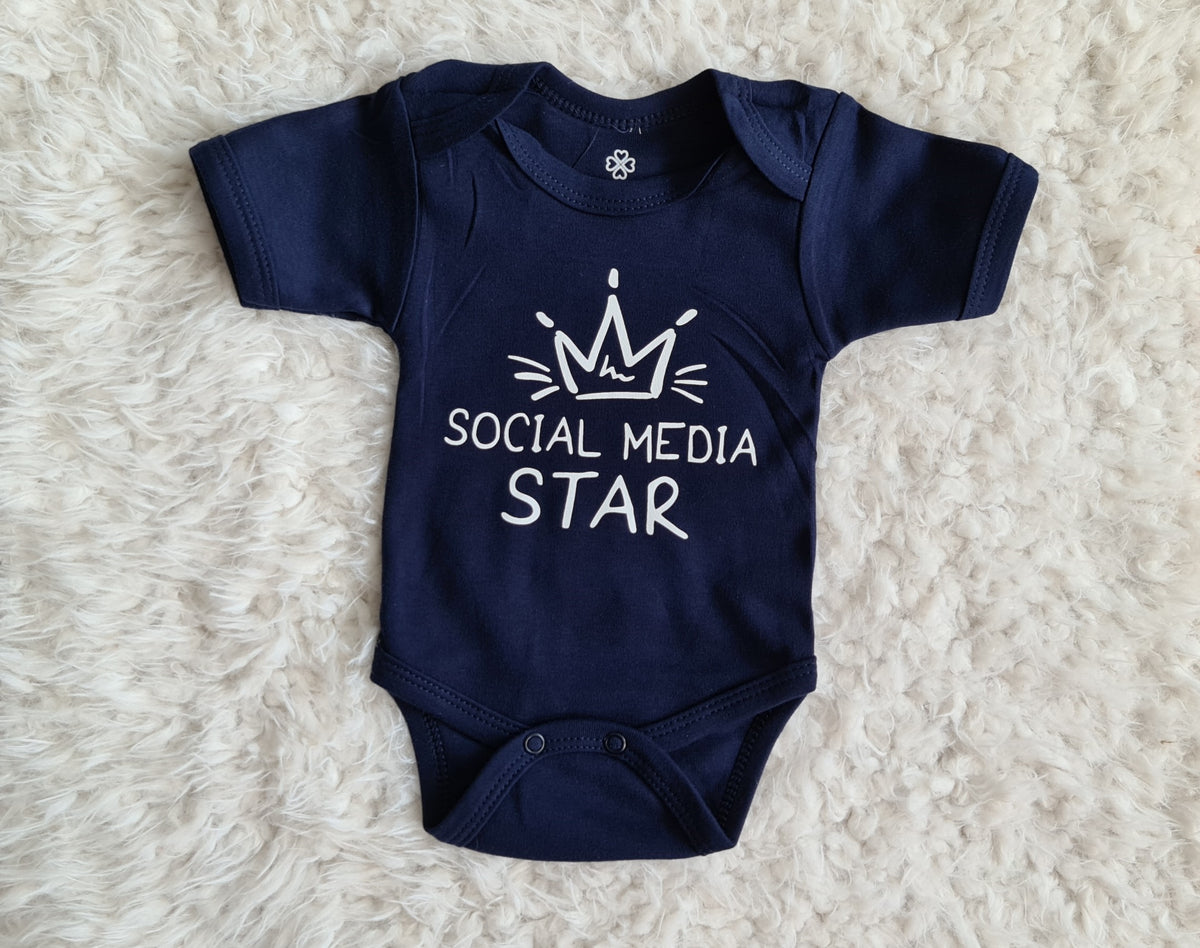 Little Jay social media star - Navy - Rompertje