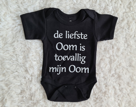 Little Jay de liefste oom is toevallig mijn oom - Zwart - Rompertje