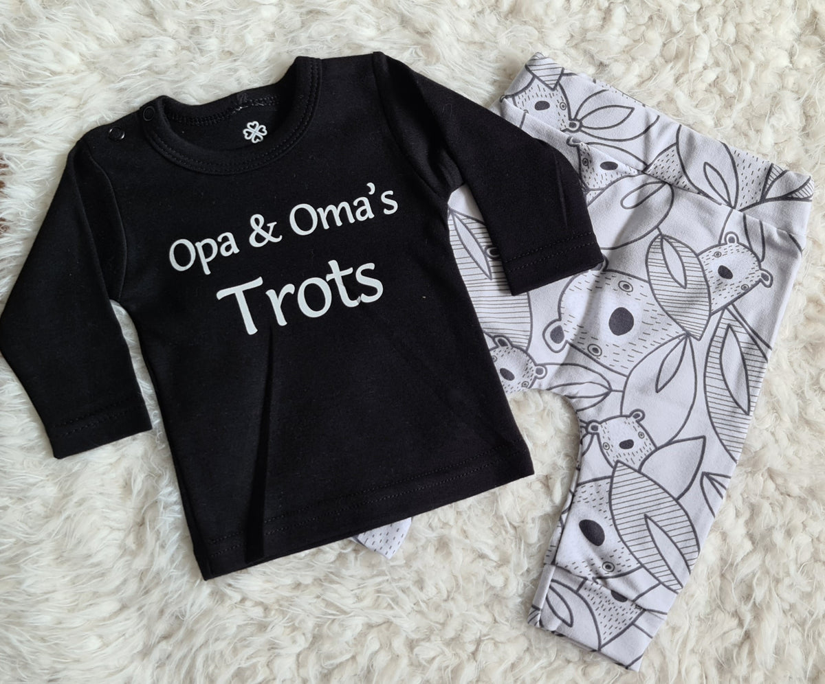 Little Jay broek animal collection - Beertjes grijs - Broekje — detailfoto 3