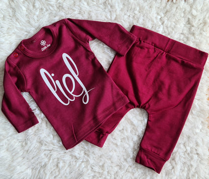 Little Jay broek burgundy — detailfoto 2