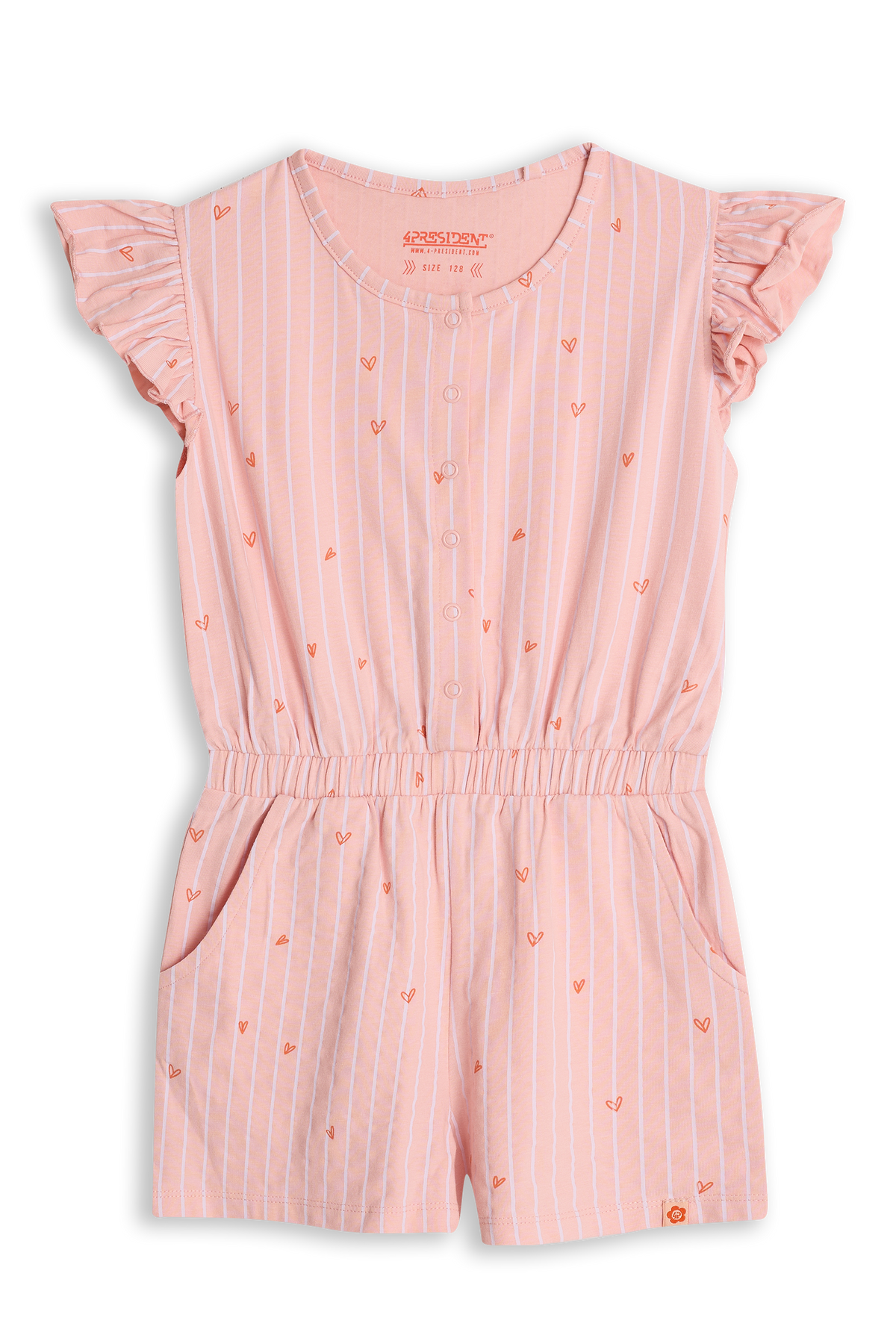 4President playsuit meisjes Powder pink — detailfoto 2