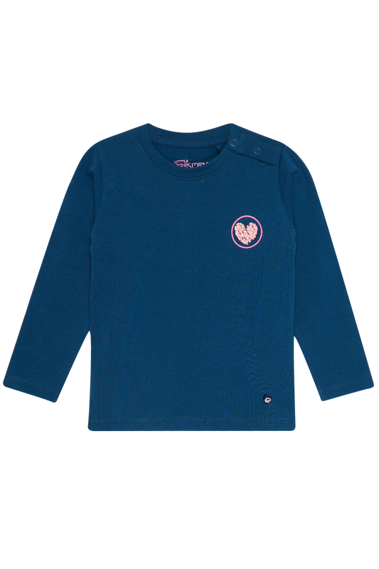 4President t-shirt lange mouw meisjes Blue