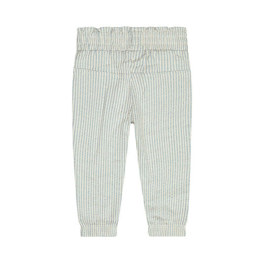 Dirkje Blue Cotton Broek — detailfoto 2