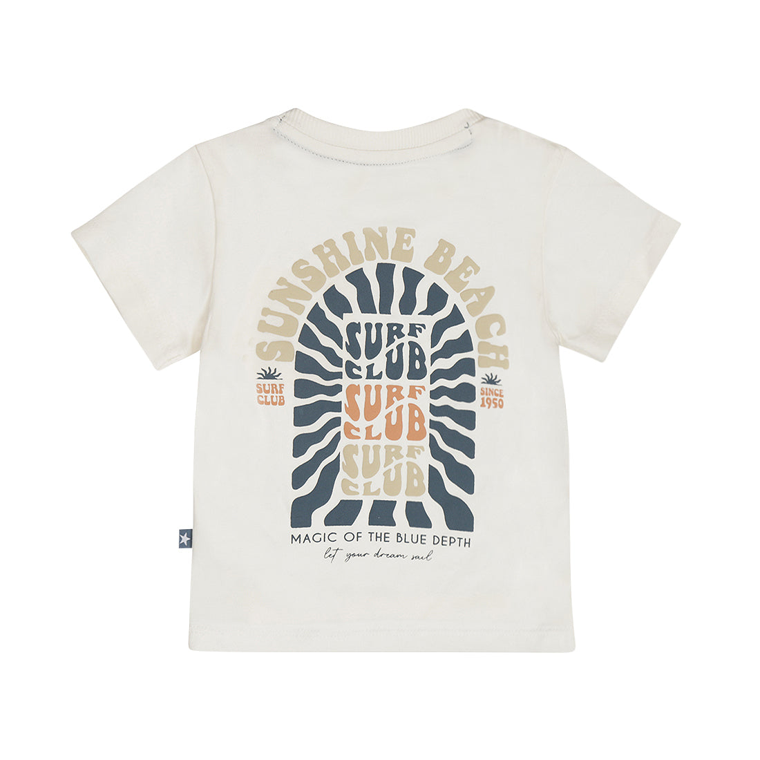 Dirkje Off white Long Back T-shirt — detailfoto 2