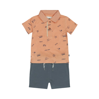 Dirkje Orange Sportset — detailfoto 2